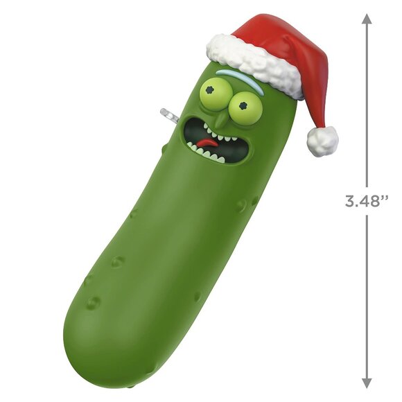 New! Rick & Morty Pickle Rick Hallmark Keepsake Christmas Ornament Merry Rickmas - Picture 3 of 5